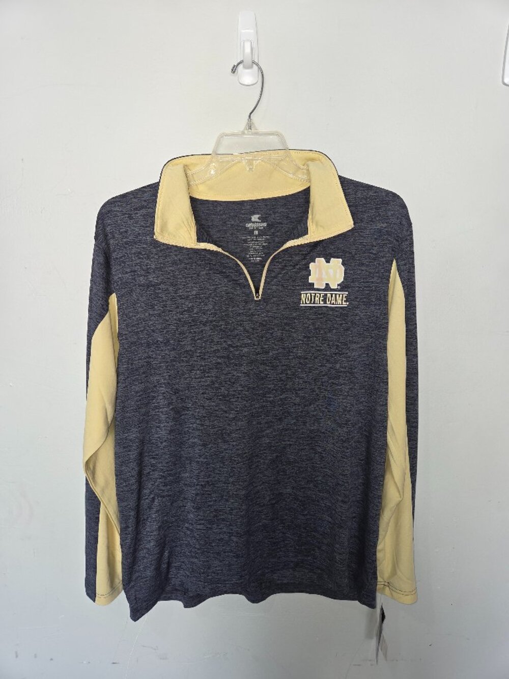 NWT Colosseum Notre Dame Fighting Irish 1/4 Zip Pullover Men's Large